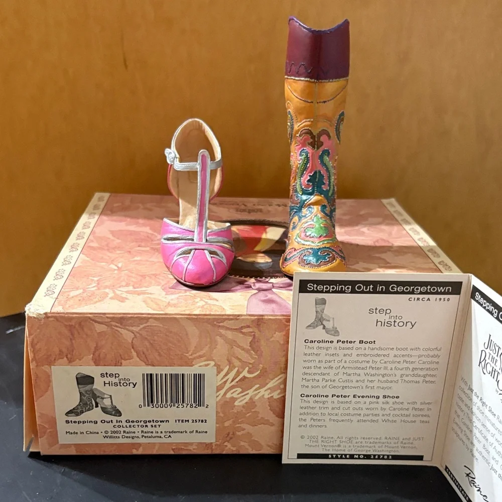 Just The Right Shoe Multicolor Boot and Pink Heel Set - Picture 4 of 6